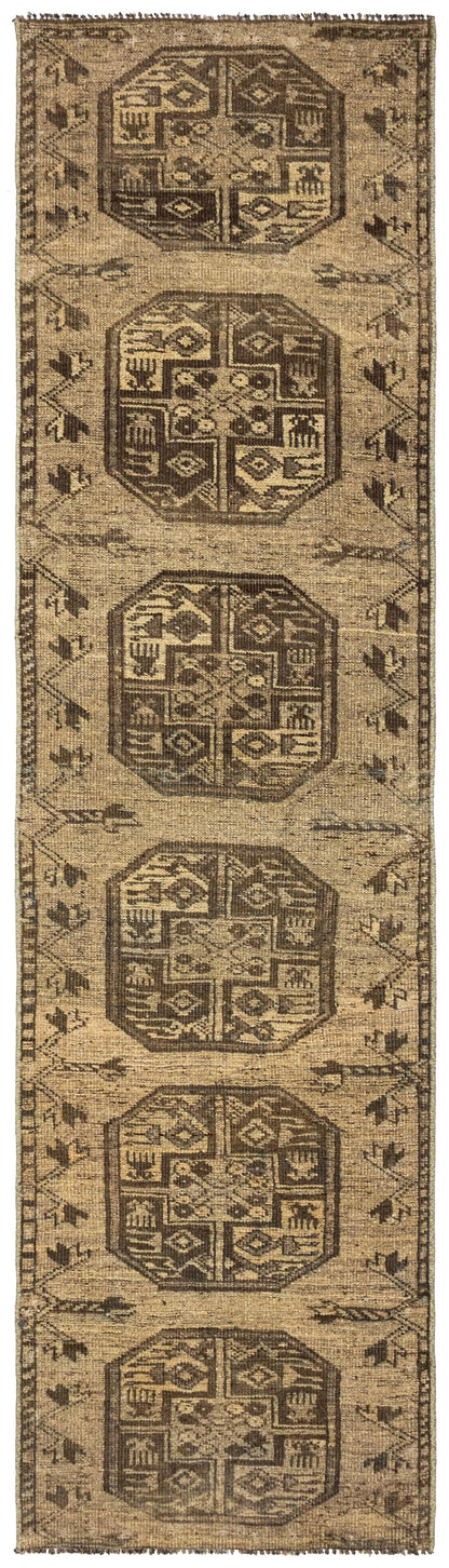Vintage Ersari Handwoven Tribal Rug