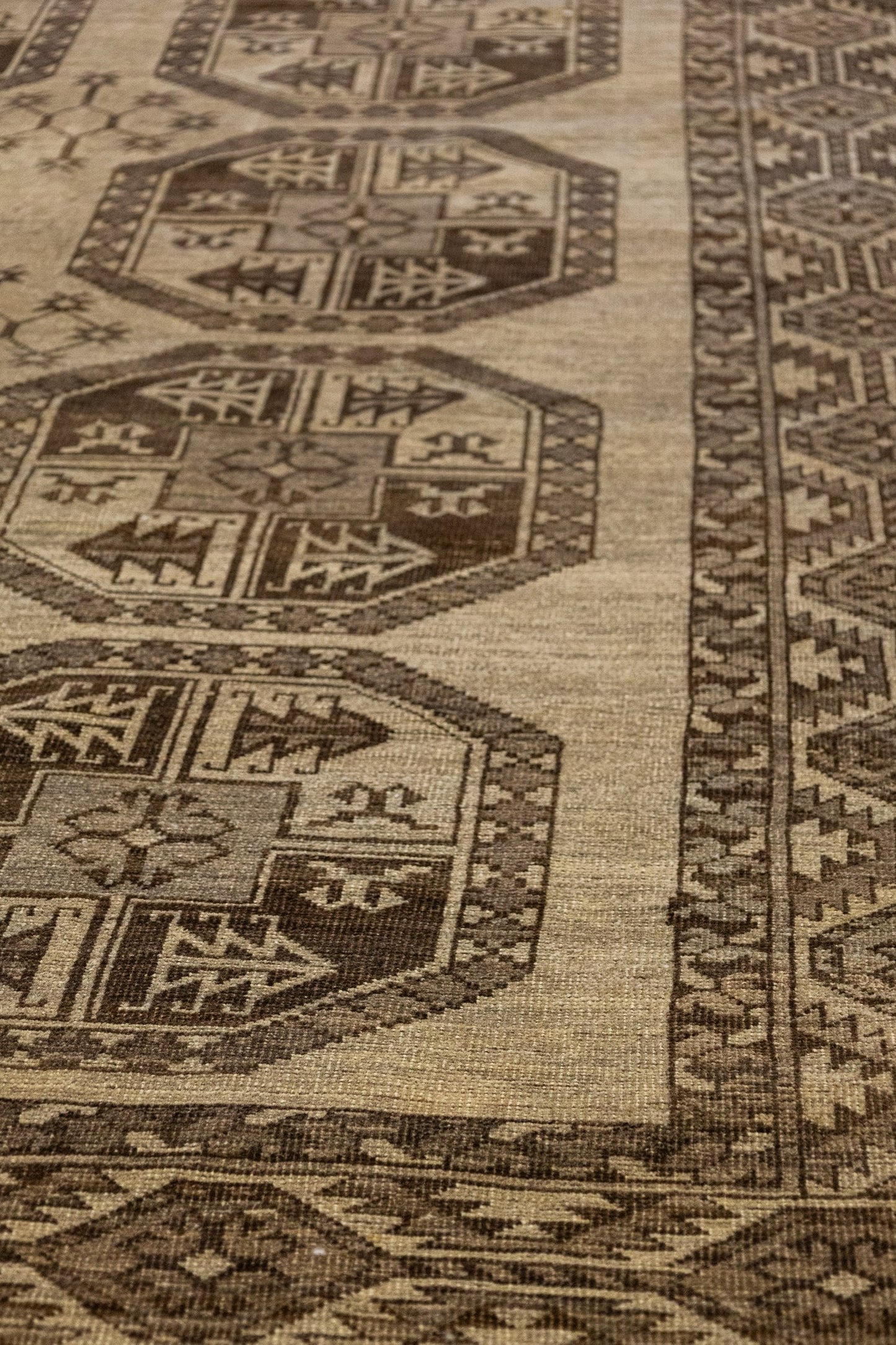 Vintage Ersari Handwoven Tribal Rug, J88033