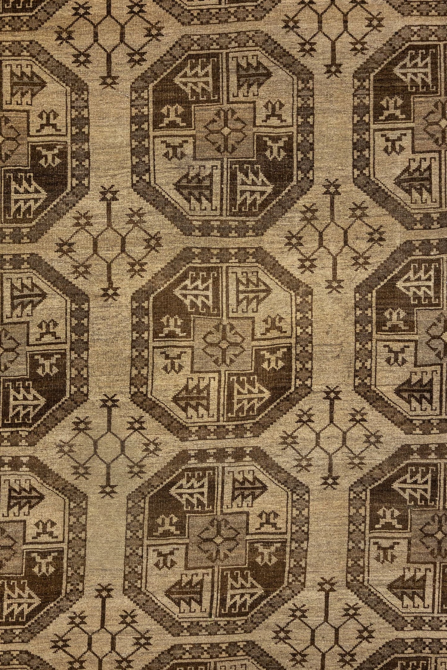 Vintage Ersari Handwoven Tribal Rug, J88033