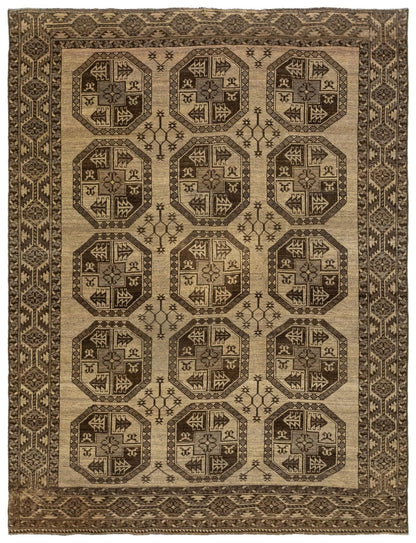 Vintage Ersari Handwoven Tribal Rug