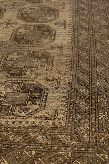 Vintage Ersari Handwoven Tribal Rug, J88034