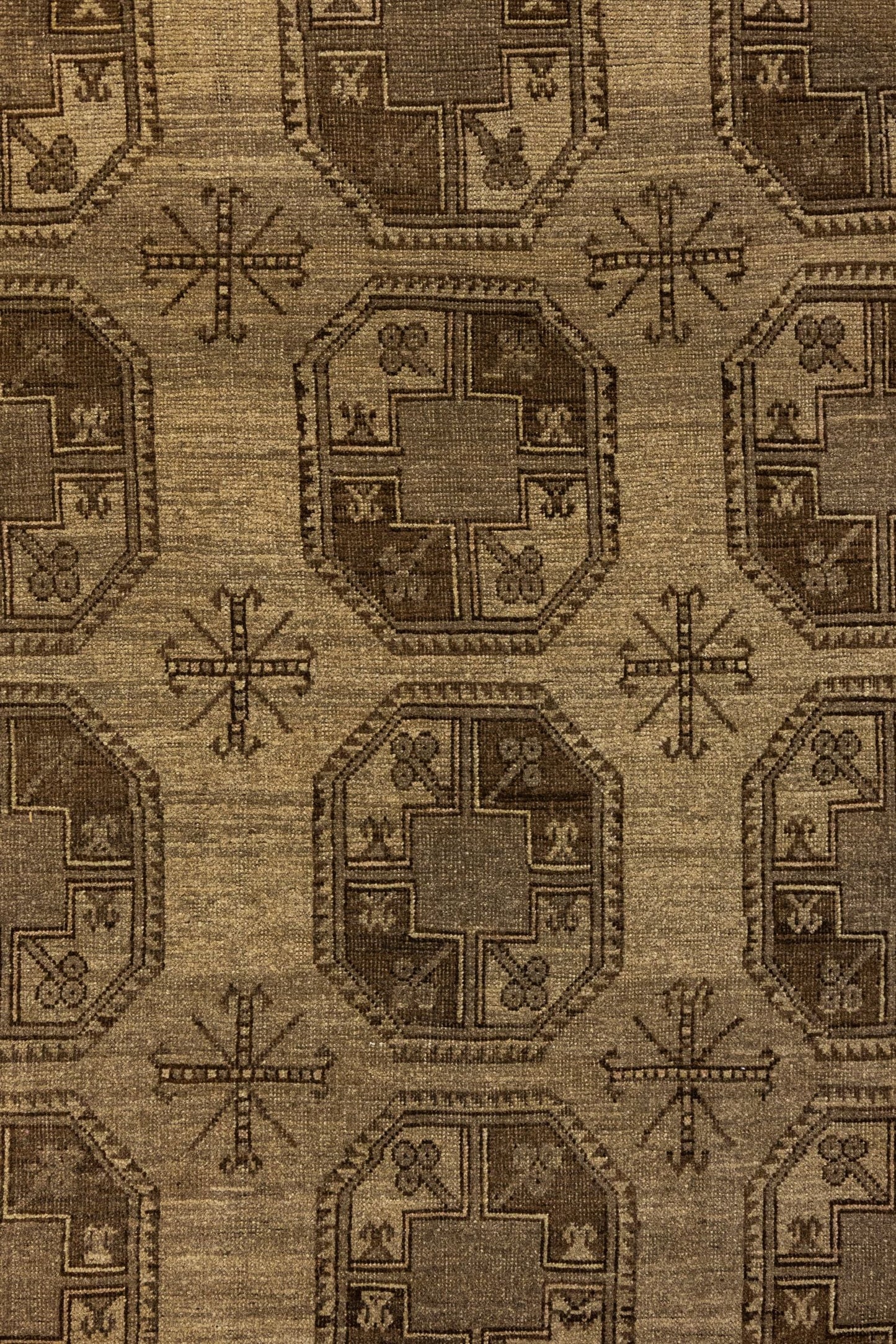 Vintage Ersari Handwoven Tribal Rug, J88034