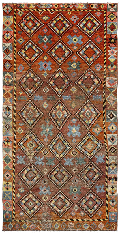 Vintage Gabbeh Handwoven Tribal Rug