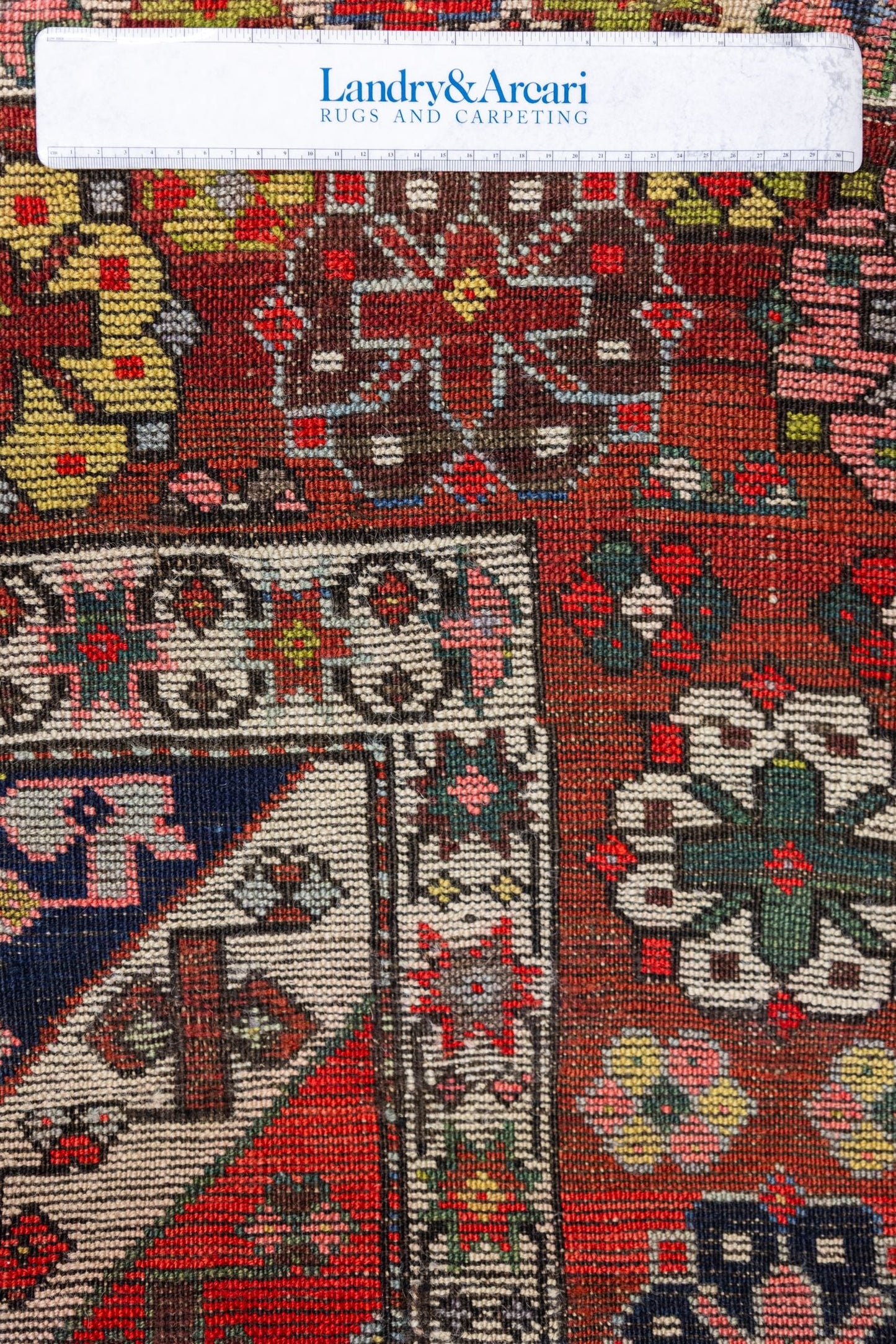 Antique Ganges Handwoven Tribal Rug, J87181