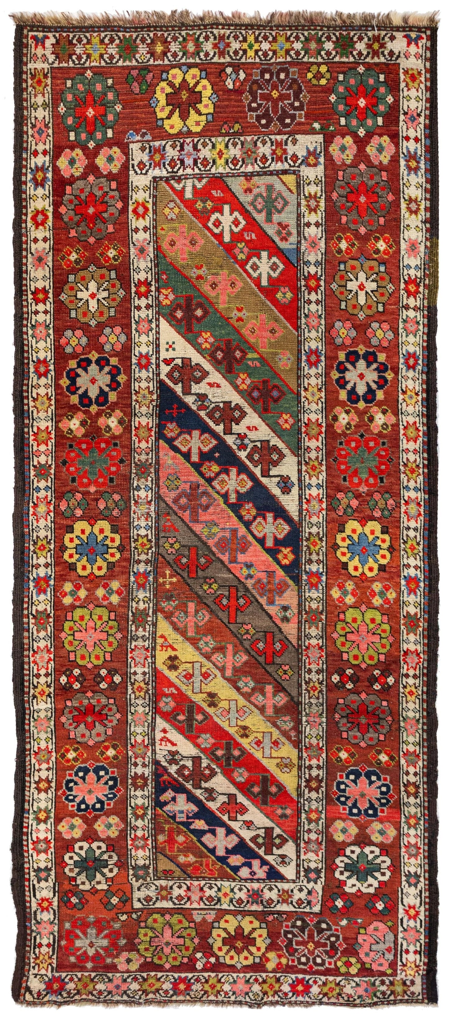 Antique Ganges Handwoven Tribal Rug