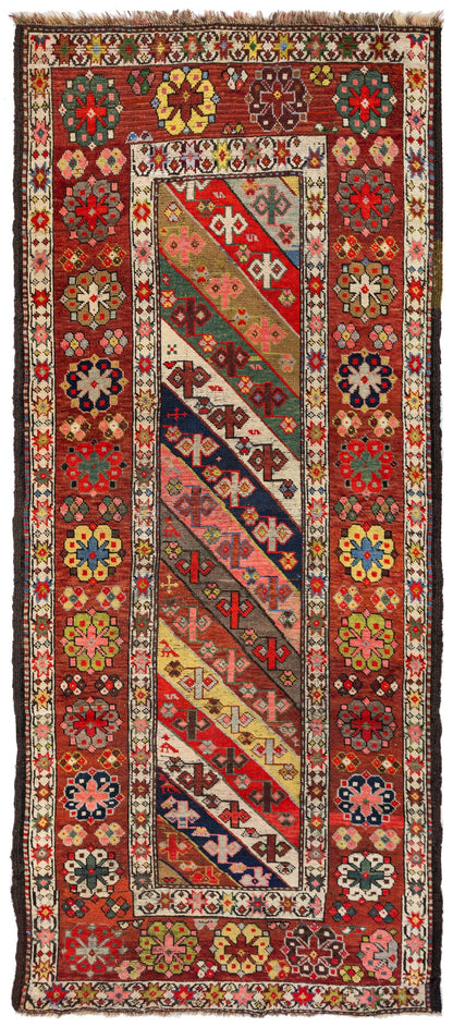 Antique Ganges Handwoven Tribal Rug