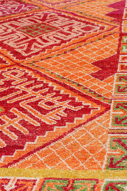 High Atlas Design Handwoven Tribal Rug, J80583