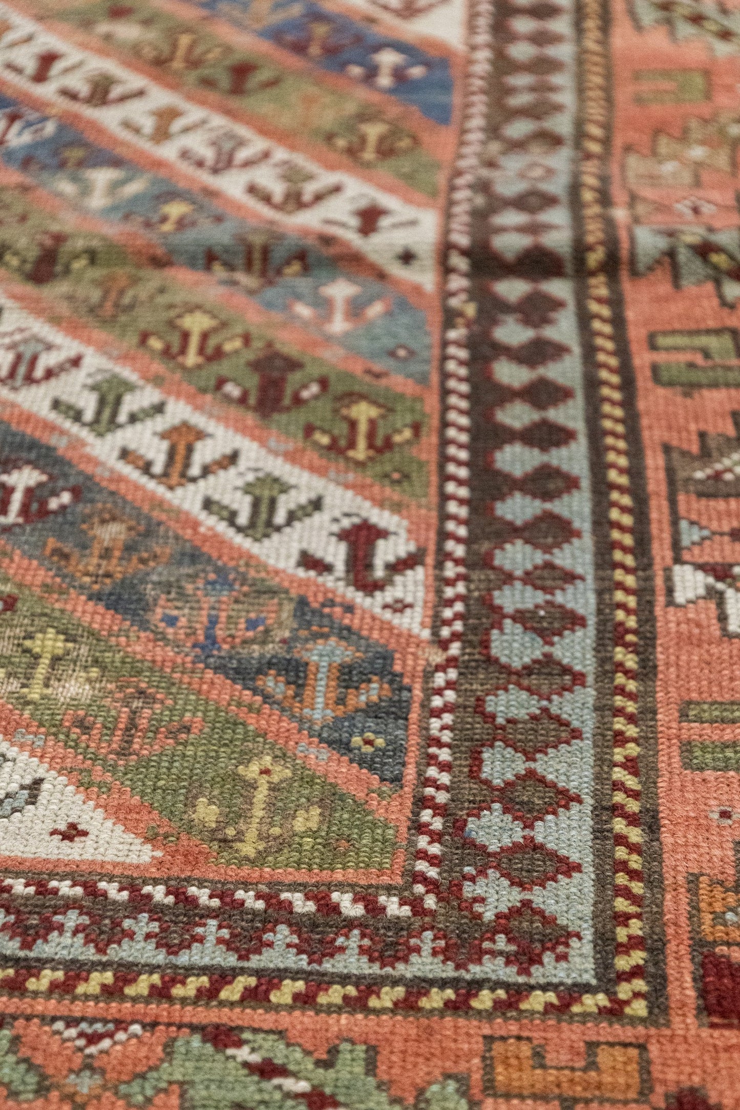 Vintage Gendje Handwoven Tribal Rug, J88225
