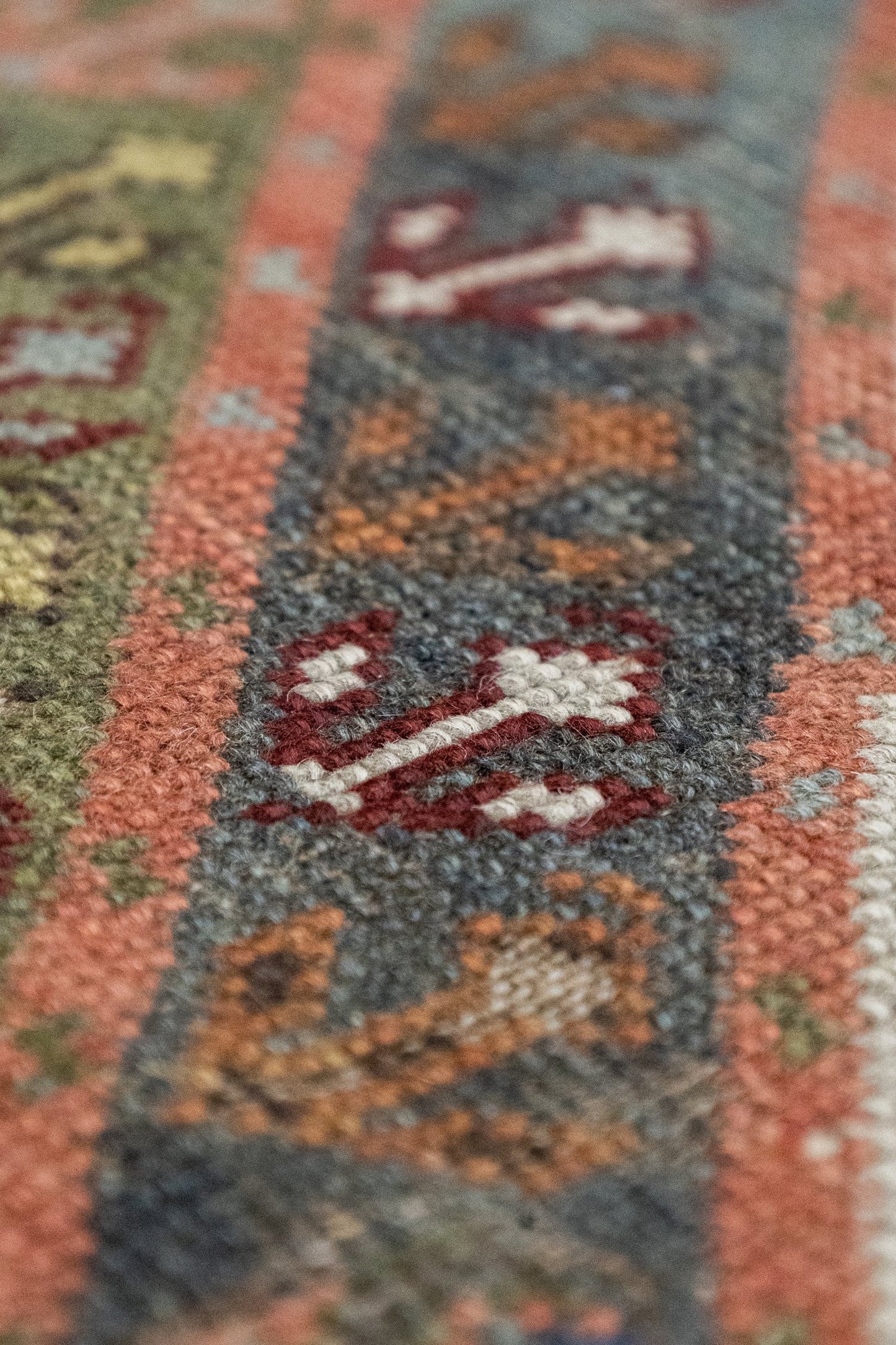 Vintage Gendje Handwoven Tribal Rug, J88225