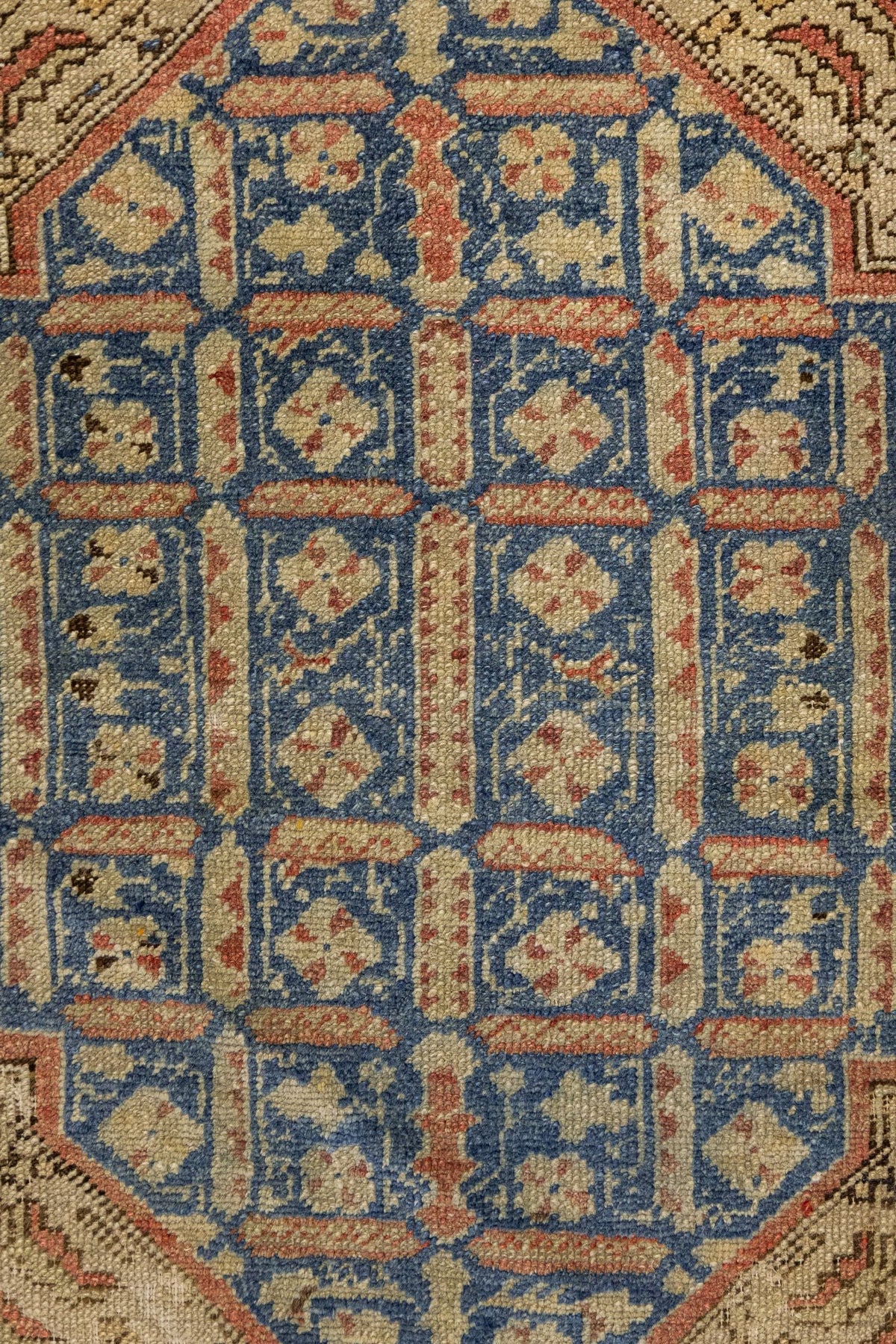 Vintage Ghiordes Handwoven Tribal Rug, J86440