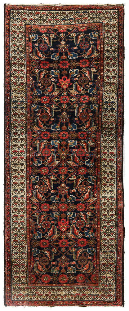 Antique Hamadan Handwoven Tribal Rug