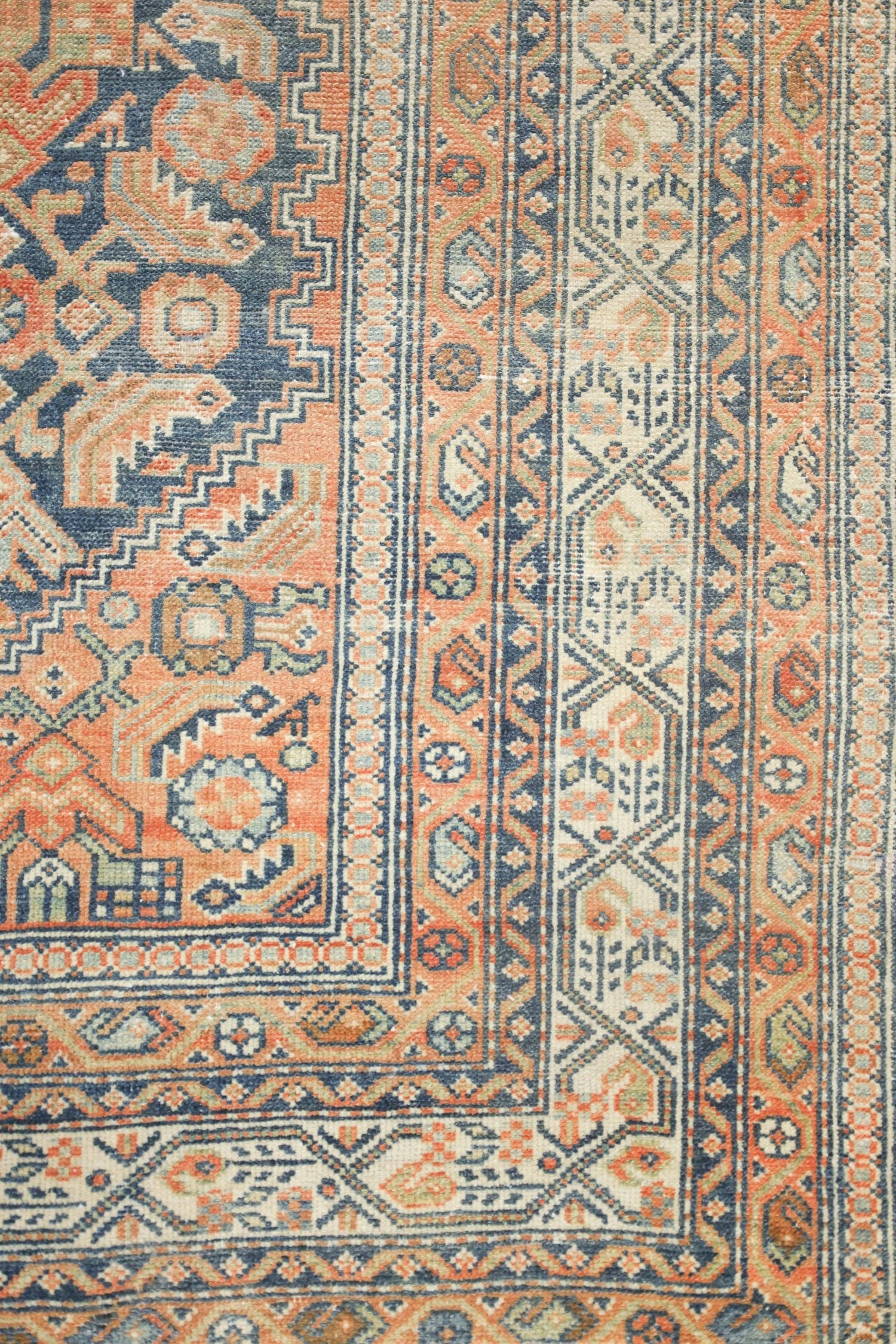 Vintage Hamadan Handwoven Tribal Rug, J73175