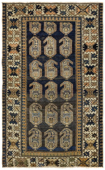Vintage Hamadan Handwoven Tribal Rug