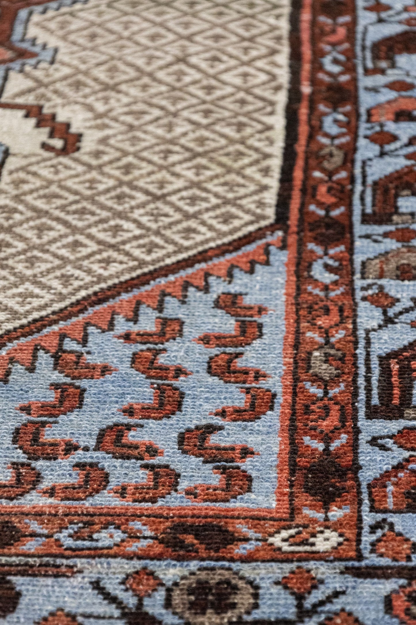 Vintage Hamadan Handwoven Tribal Rug, J75312
