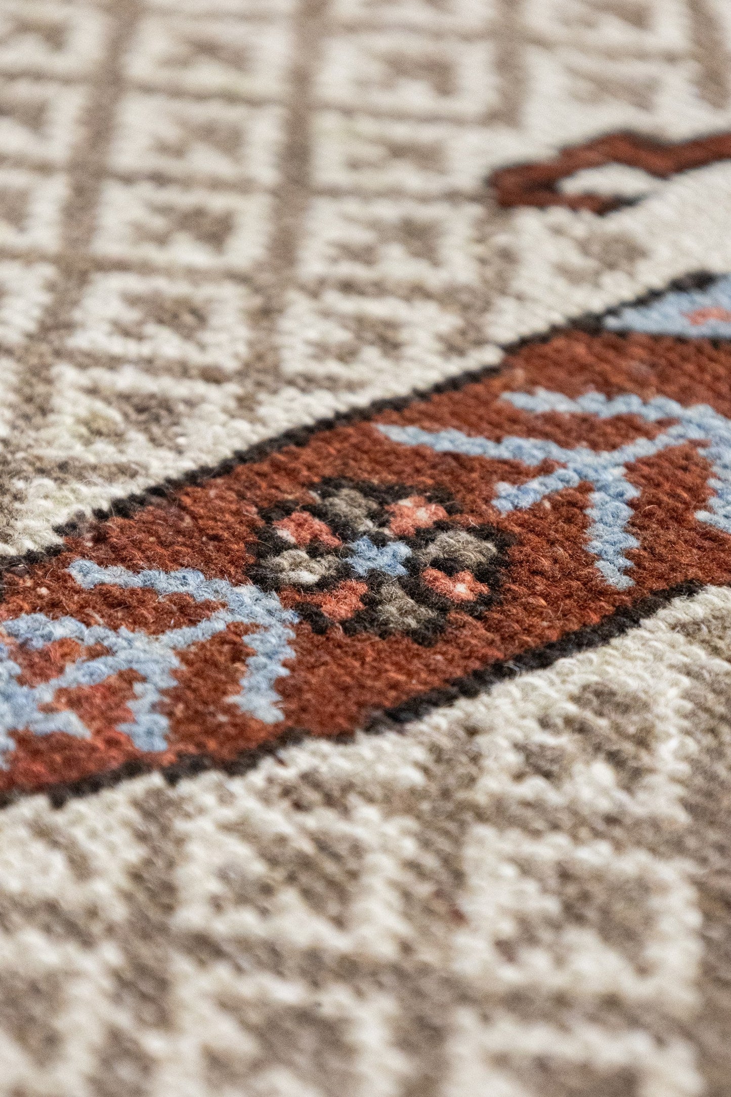 Vintage Hamadan Handwoven Tribal Rug, J75312