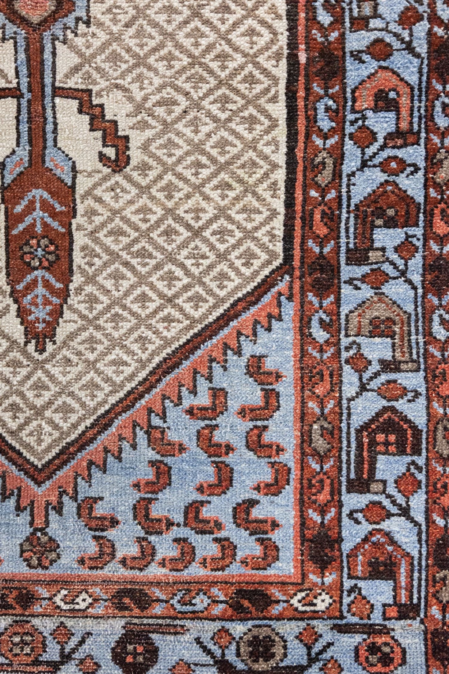 Vintage Hamadan Handwoven Tribal Rug, J75312