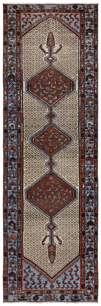 Vintage Hamadan Handwoven Tribal Rug