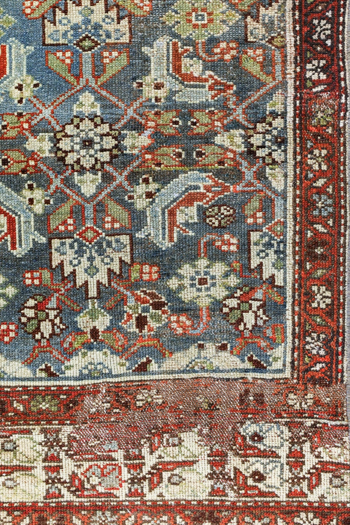 Vintage Hamadan Handwoven Tribal Rug, J79398