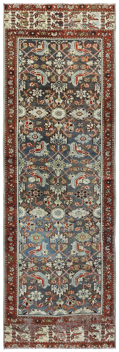 Vintage Hamadan Handwoven Tribal Rug