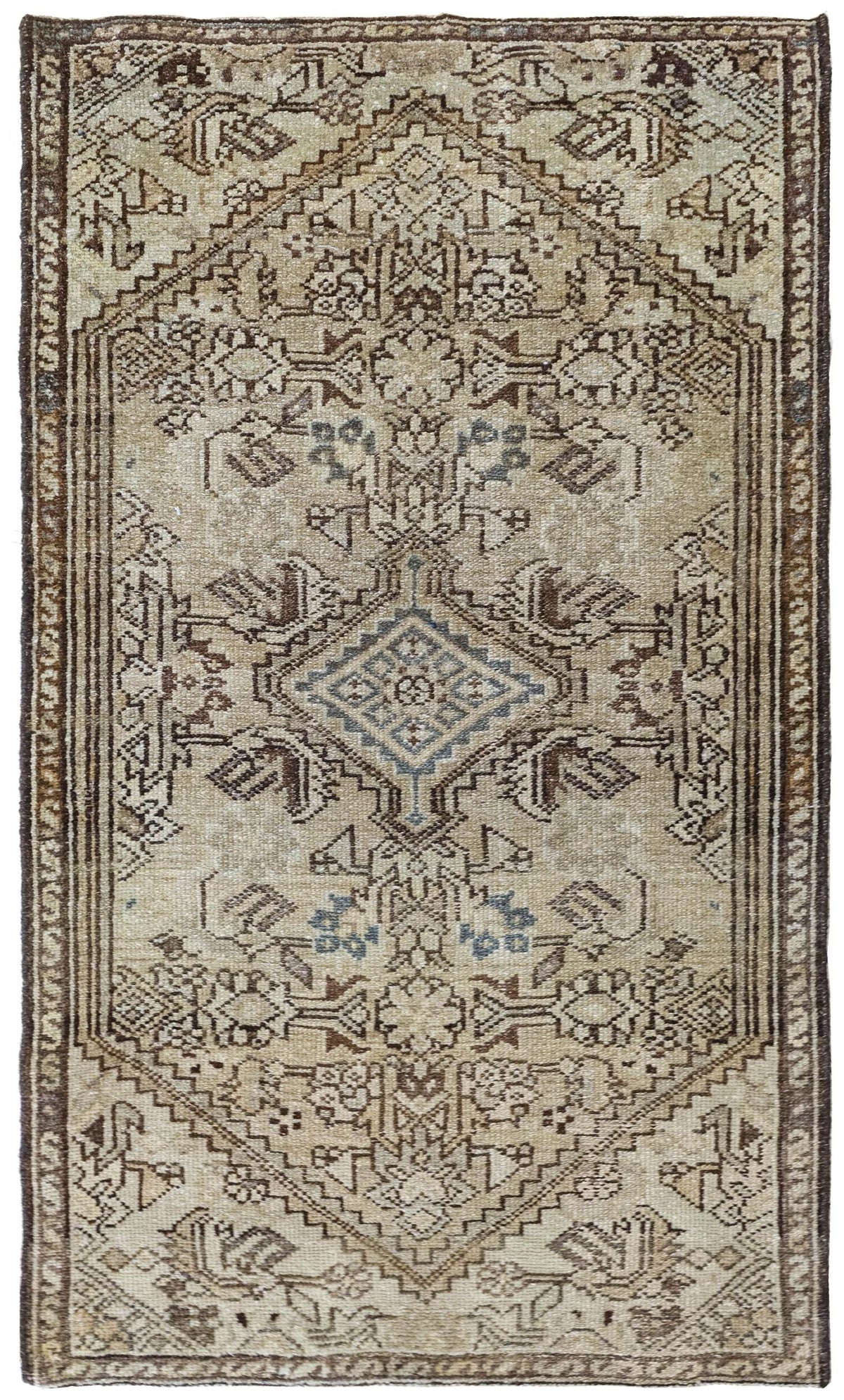 Vintage Hamadan Handwoven Tribal Rug