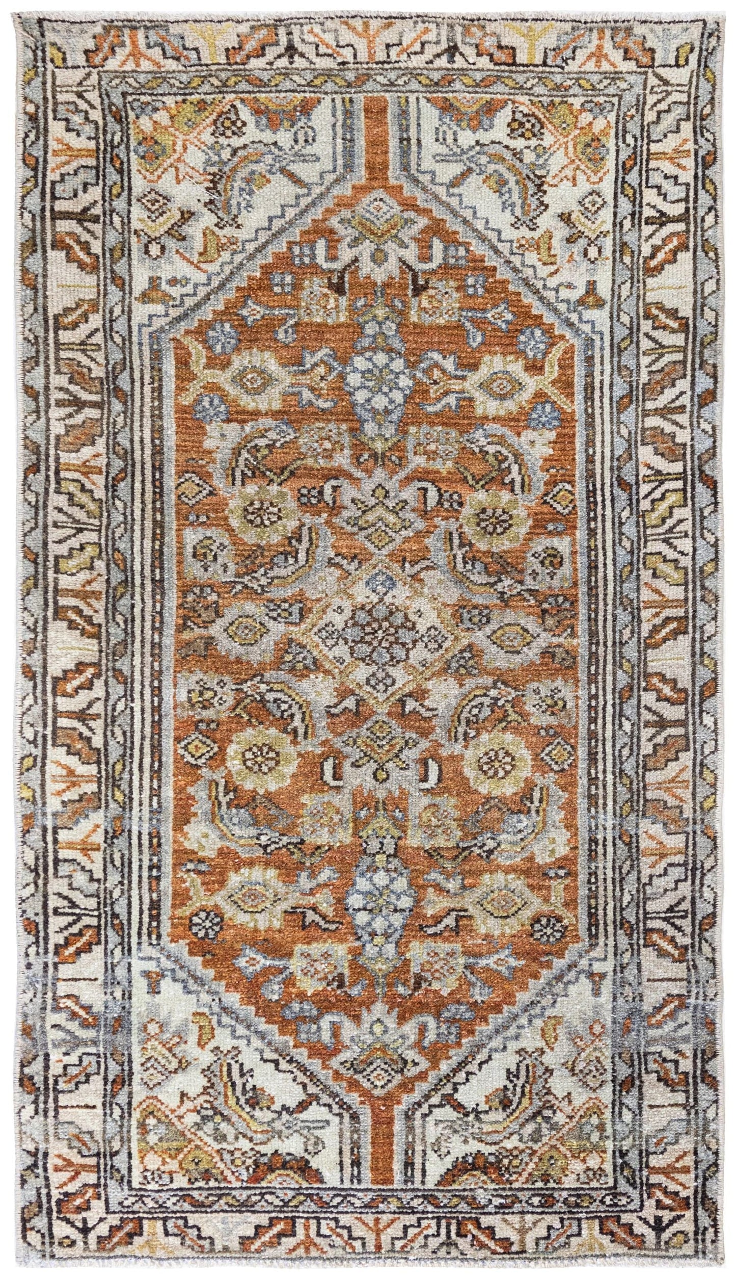 Vintage Hamadan Handwoven Tribal Rug