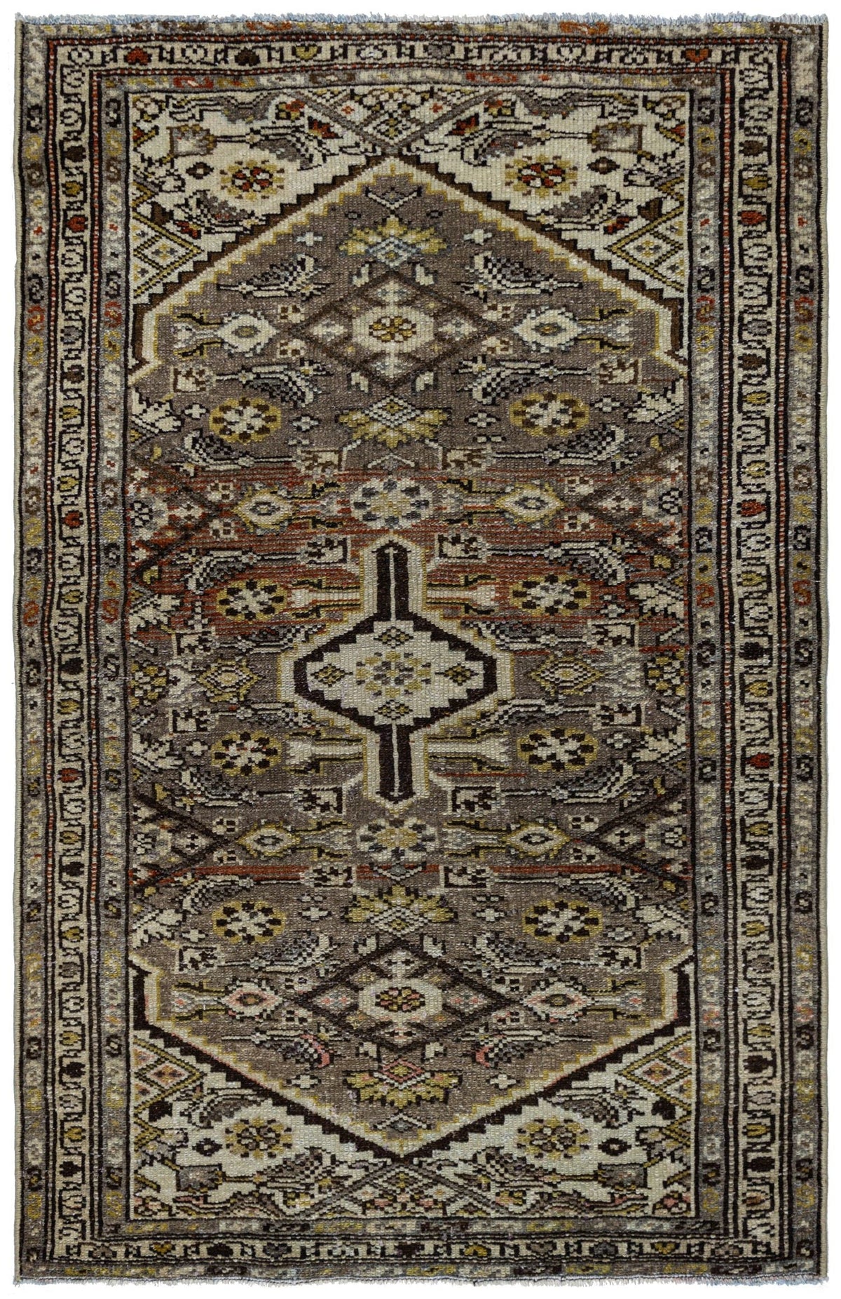 Vintage Hamadan Handwoven Tribal Rug