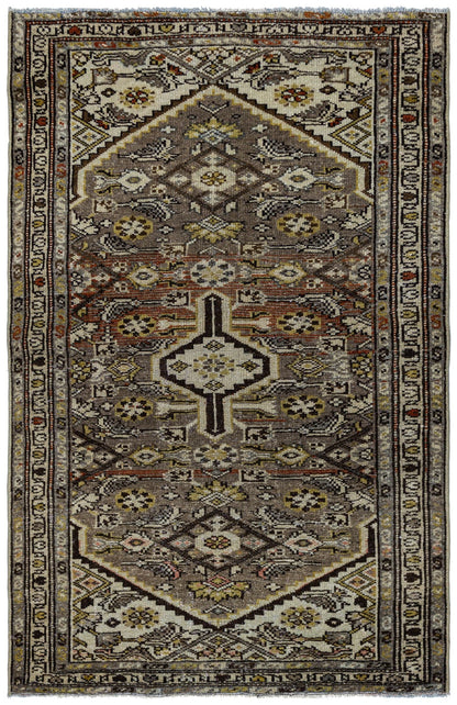 Vintage Hamadan Handwoven Tribal Rug