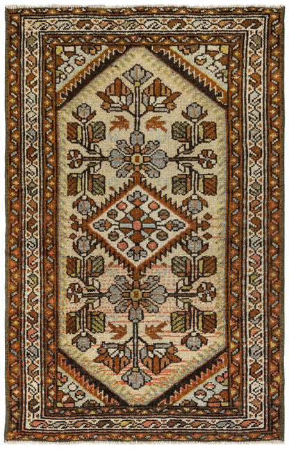 Vintage Hamadan Handwoven Tribal Rug
