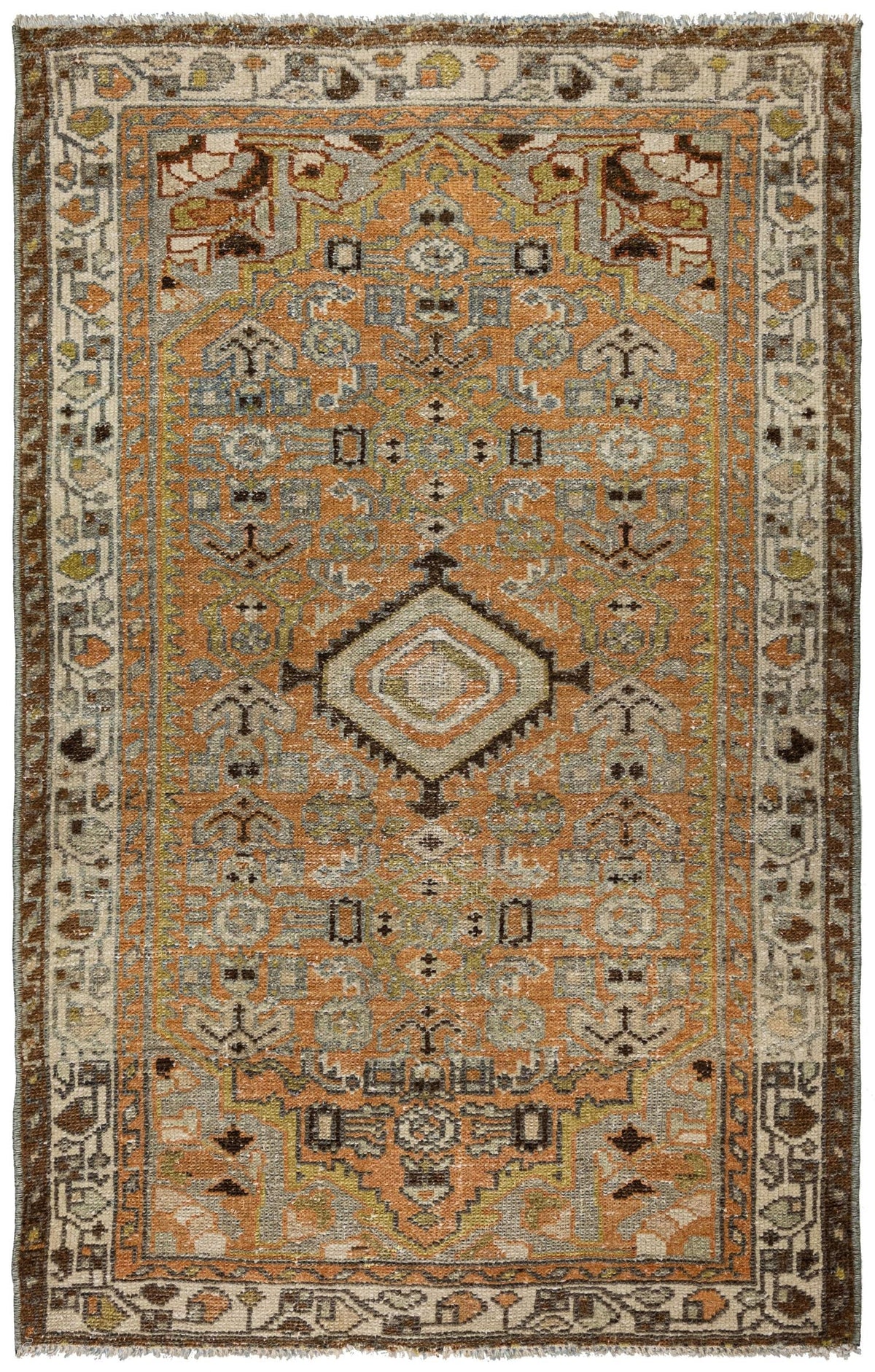 Vintage Hamadan Handwoven Tribal Rug