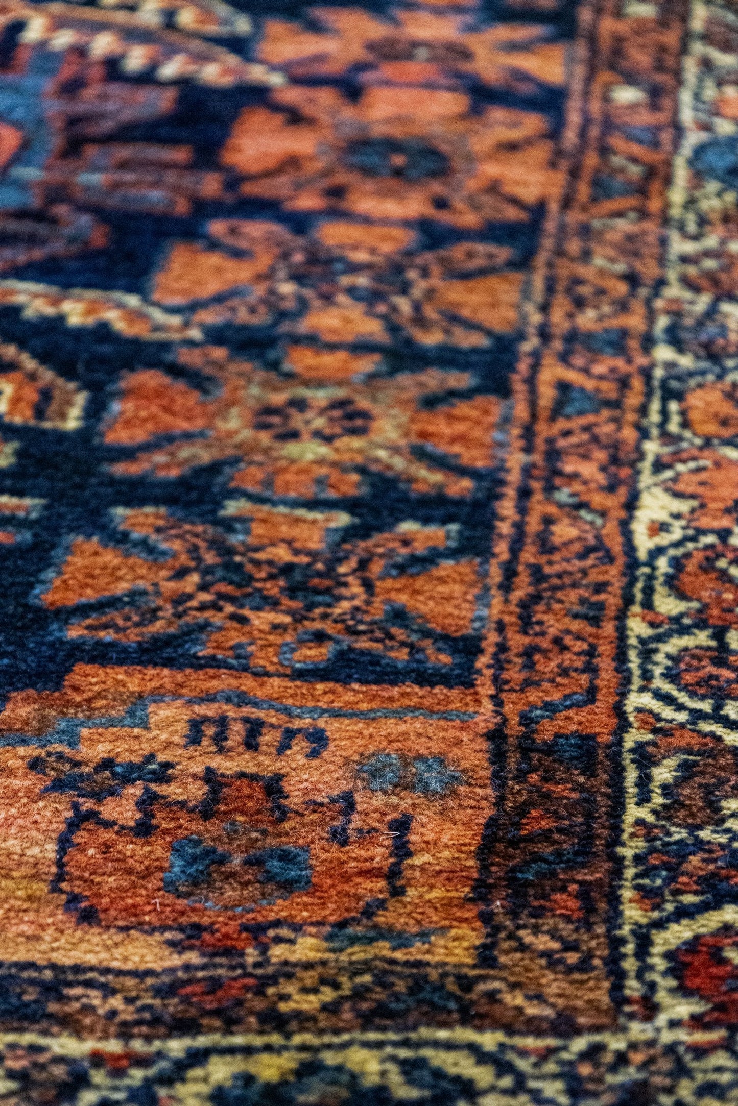 Antique Hamadan Handwoven Tribal Rug, J87317