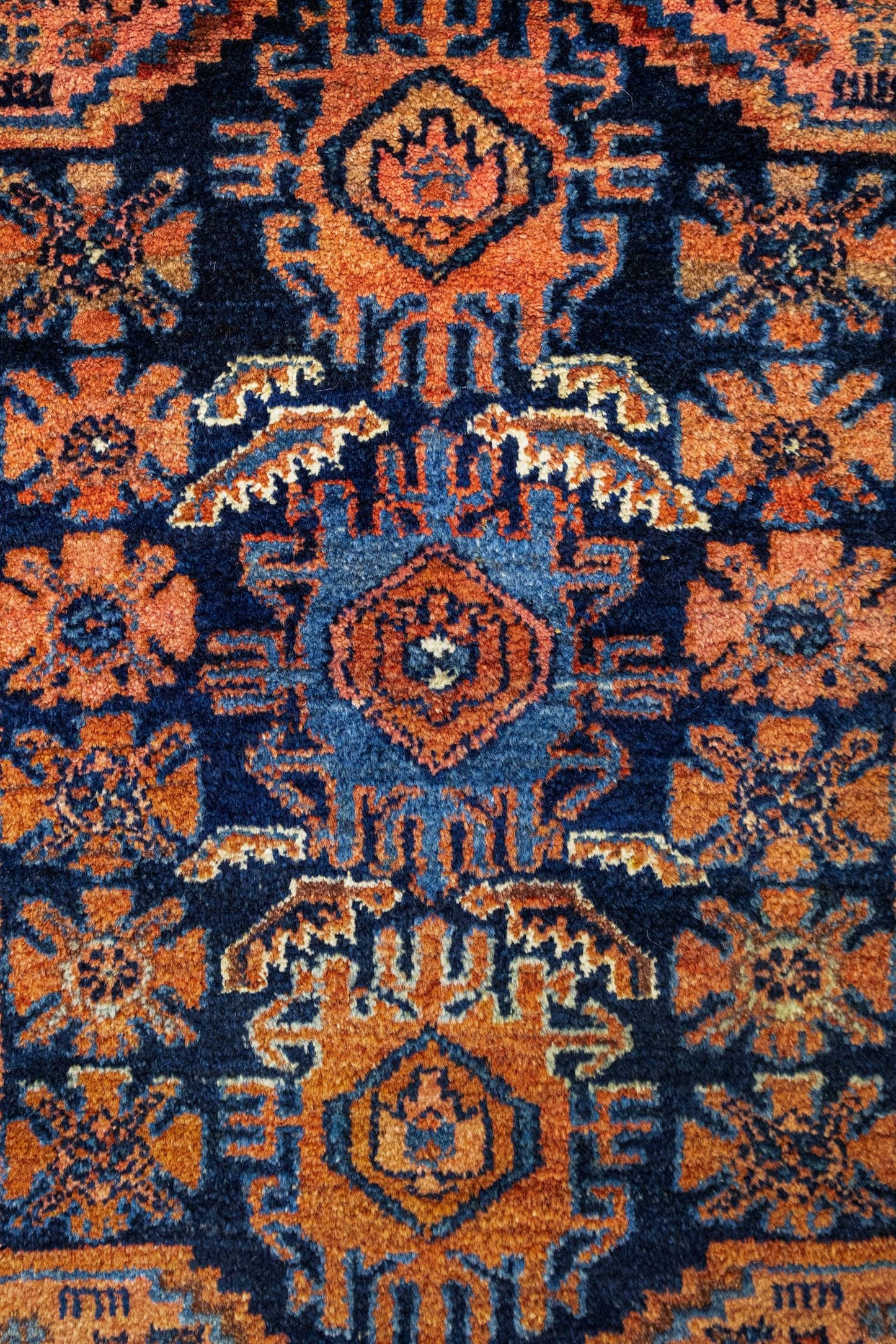 Antique Hamadan Handwoven Tribal Rug, J87317