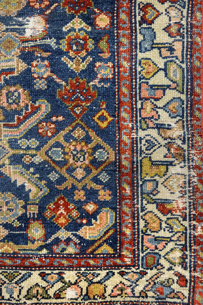 Vintage Hamadan Handwoven Tribal Rug, J89135