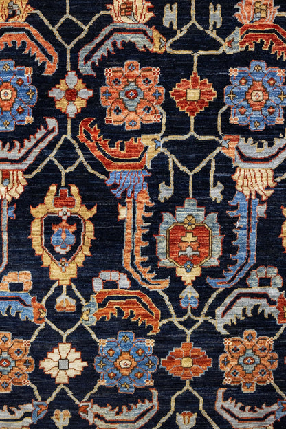 Herati Handwoven Tribal Rug, J86062