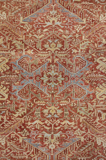 Vintage Heriz Handwoven Tribal Rug, J67415