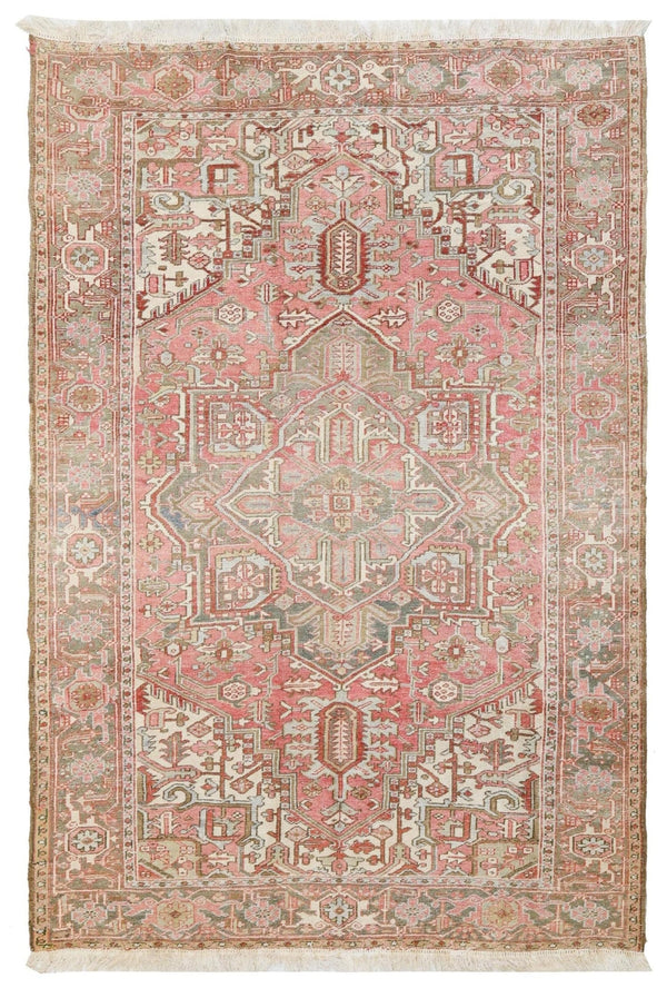 Vintage Heriz Handwoven Tribal Rug, J67417