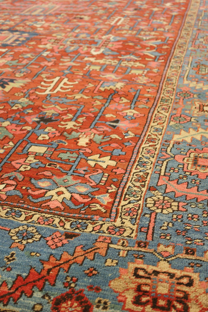 Antique Heriz Handwoven Tribal Rug, J67629