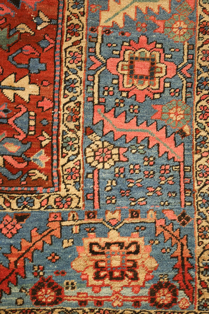 Antique Heriz Handwoven Tribal Rug, J67629