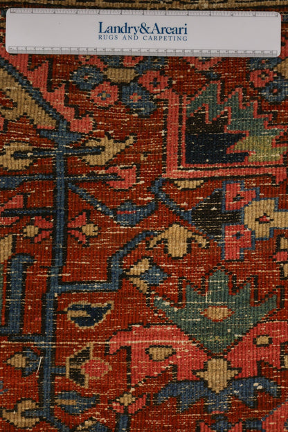 Antique Heriz Handwoven Tribal Rug, J67629