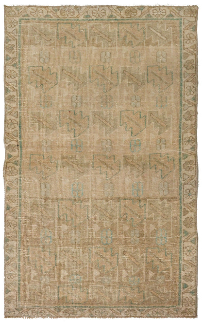 Vintage Heriz Handwoven Tribal Rug