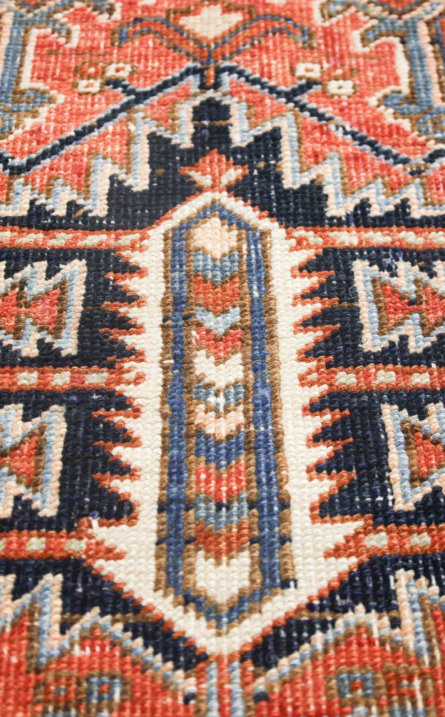 Vintage Heriz Handwoven Tribal Rug, J73081