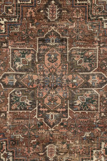 Vintage Heriz Handwoven Tribal Rug, J73952