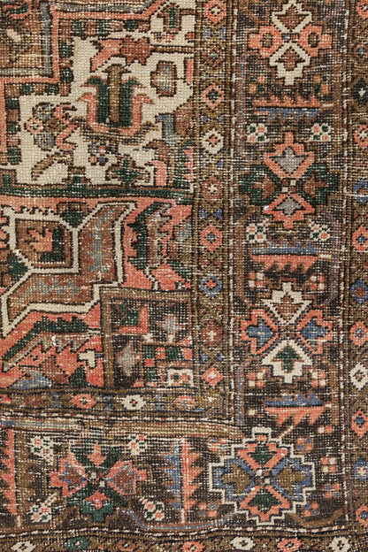 Vintage Heriz Handwoven Tribal Rug, J73952