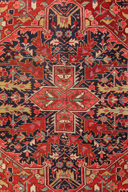 Antique Heriz Handwoven Tribal Rug, J76715