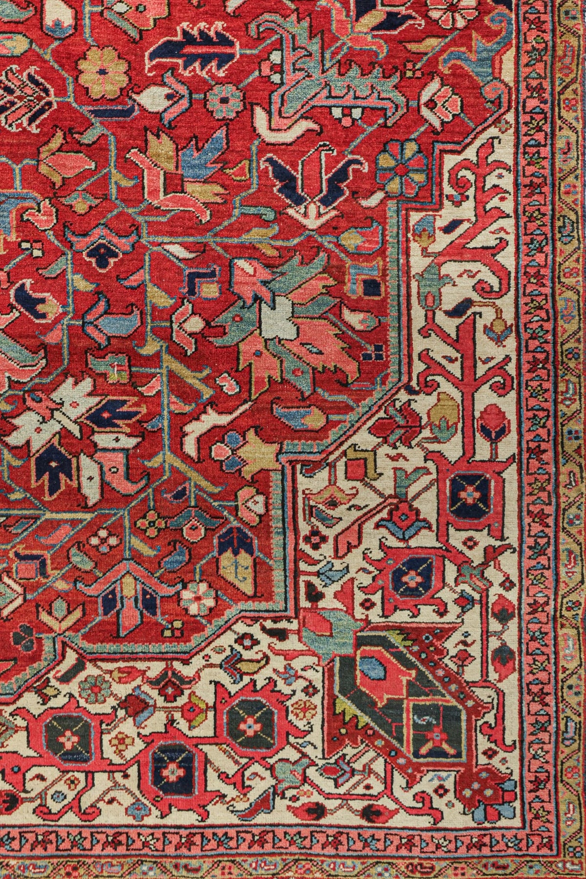 Antique Heriz Handwoven Tribal Rug, J76715