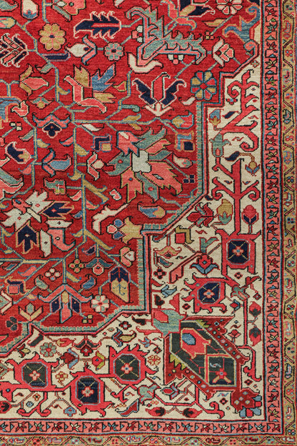Antique Heriz Handwoven Tribal Rug, J76715