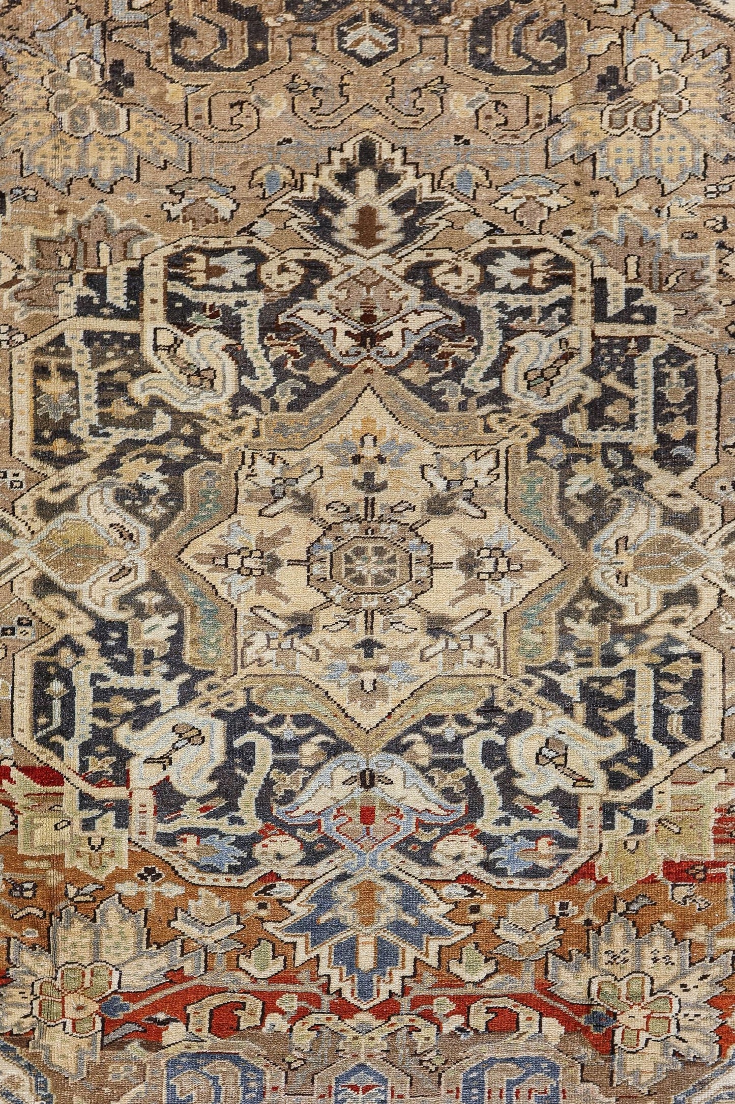 Vintage Heriz Handwoven Tribal Rug, J79408