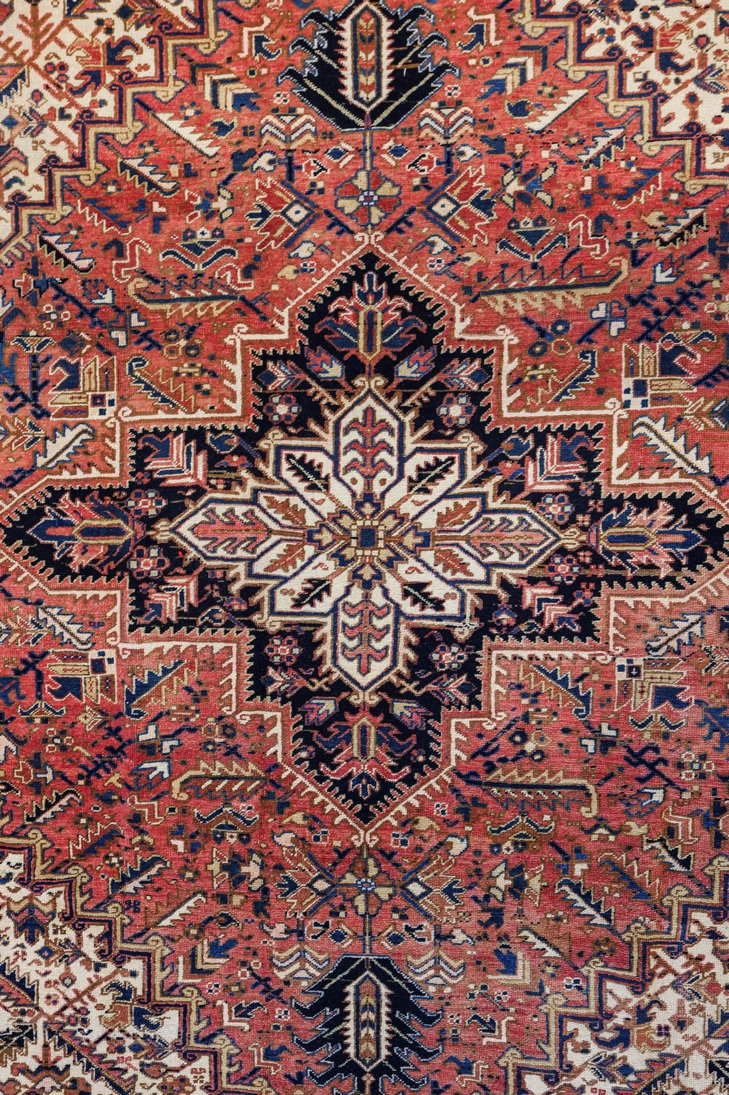 Vintage Heriz Handwoven Tribal Rug, J79425