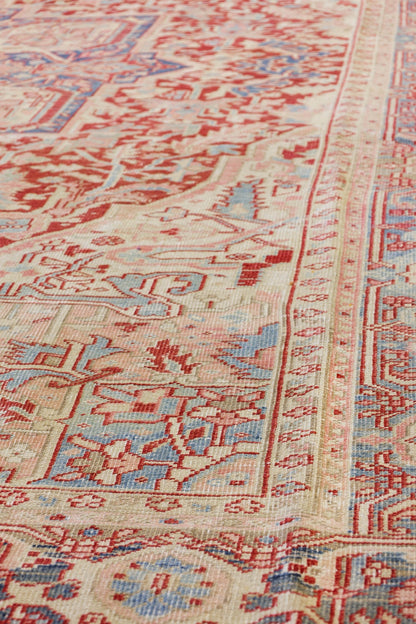 Vintage Heriz Handwoven Tribal Rug, J79452