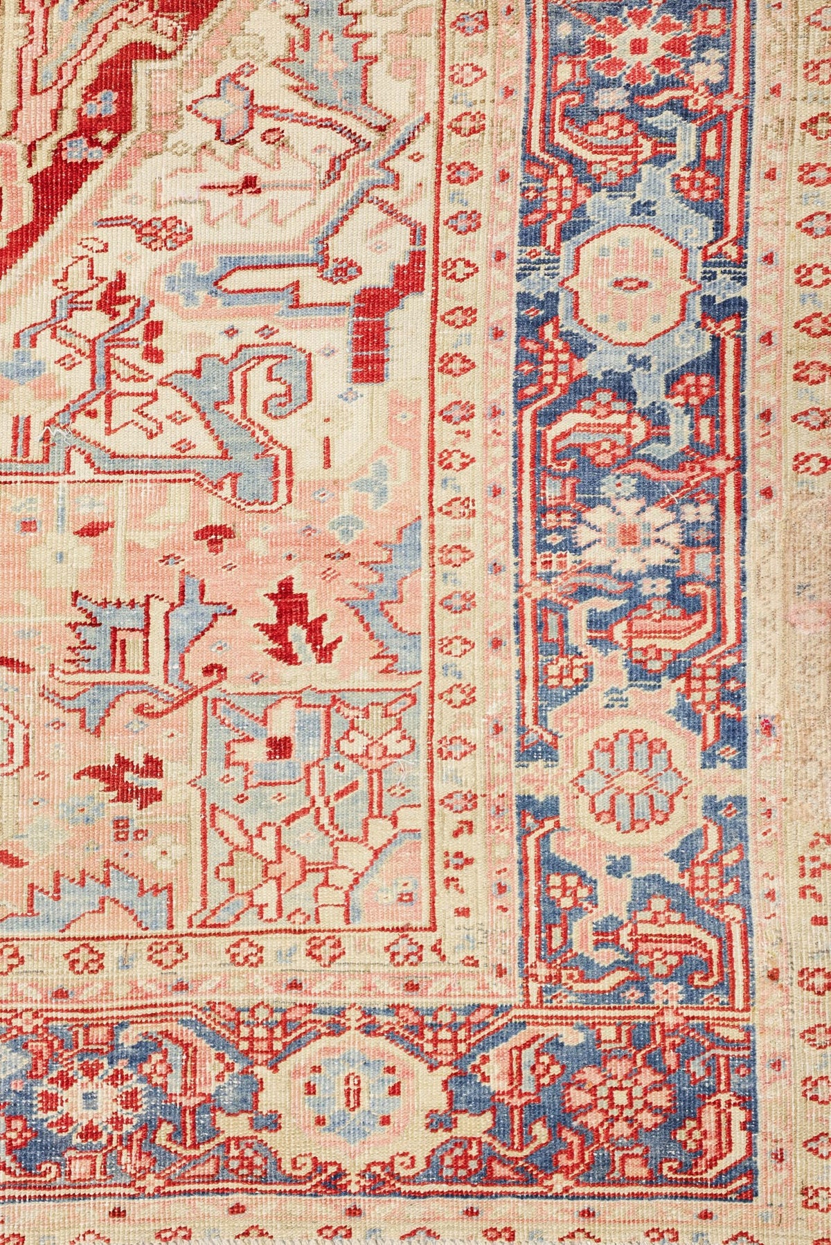 Vintage Heriz Handwoven Tribal Rug, J79452