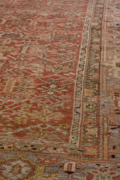 Vintage Heriz Handwoven Tribal Rug, J86605